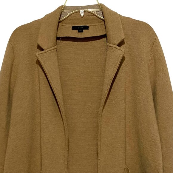 J Crew Womens Open Front Ponte Knit Blazer XS Old Money Heritage Academia Preppy - Picture 2 of 7